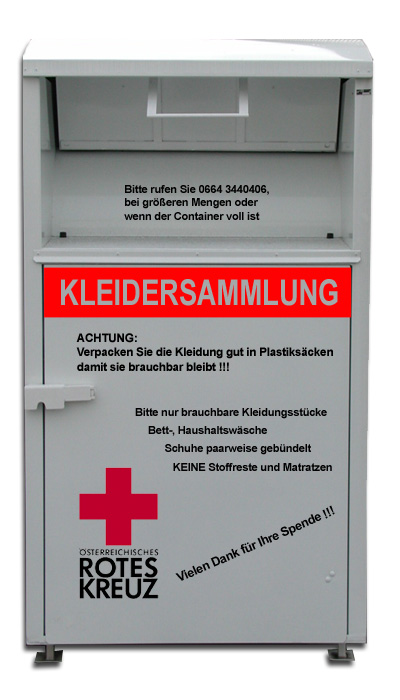 Kleidercontainer des DRK