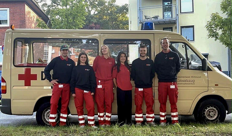 Werbeteam des DRK Wittmund in der dritten Woche