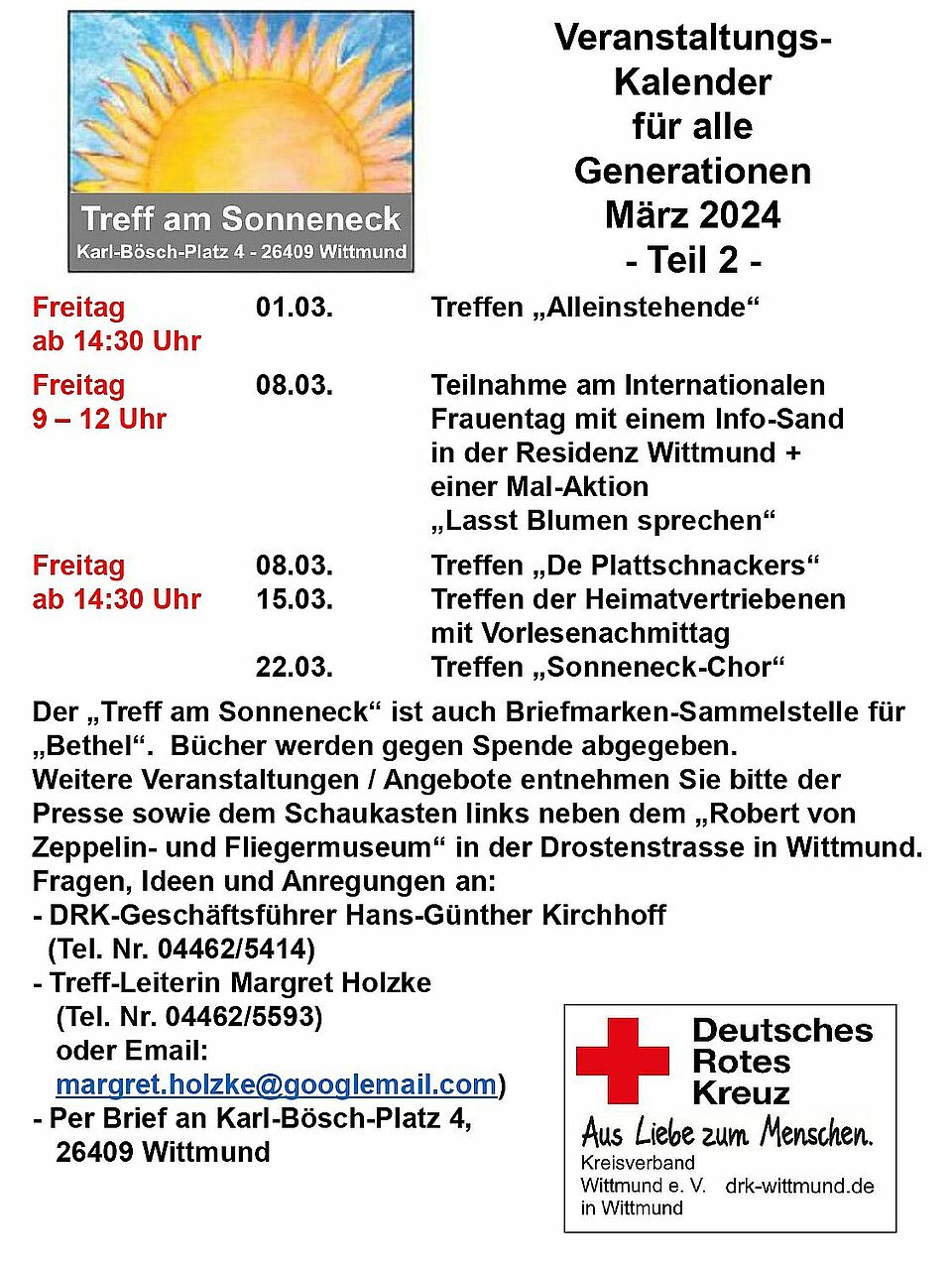 Veranstaltungskalender März 2024 II