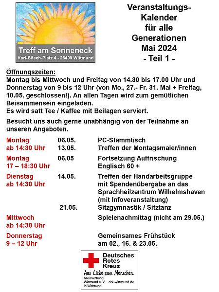 Veranstaltungskalender Mai 2024