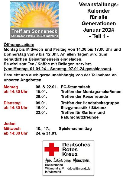 Veranstaltungskalender Januar 2024 II